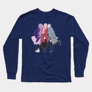 Trio Hijabi Besties Long Sleeve T-Shirt